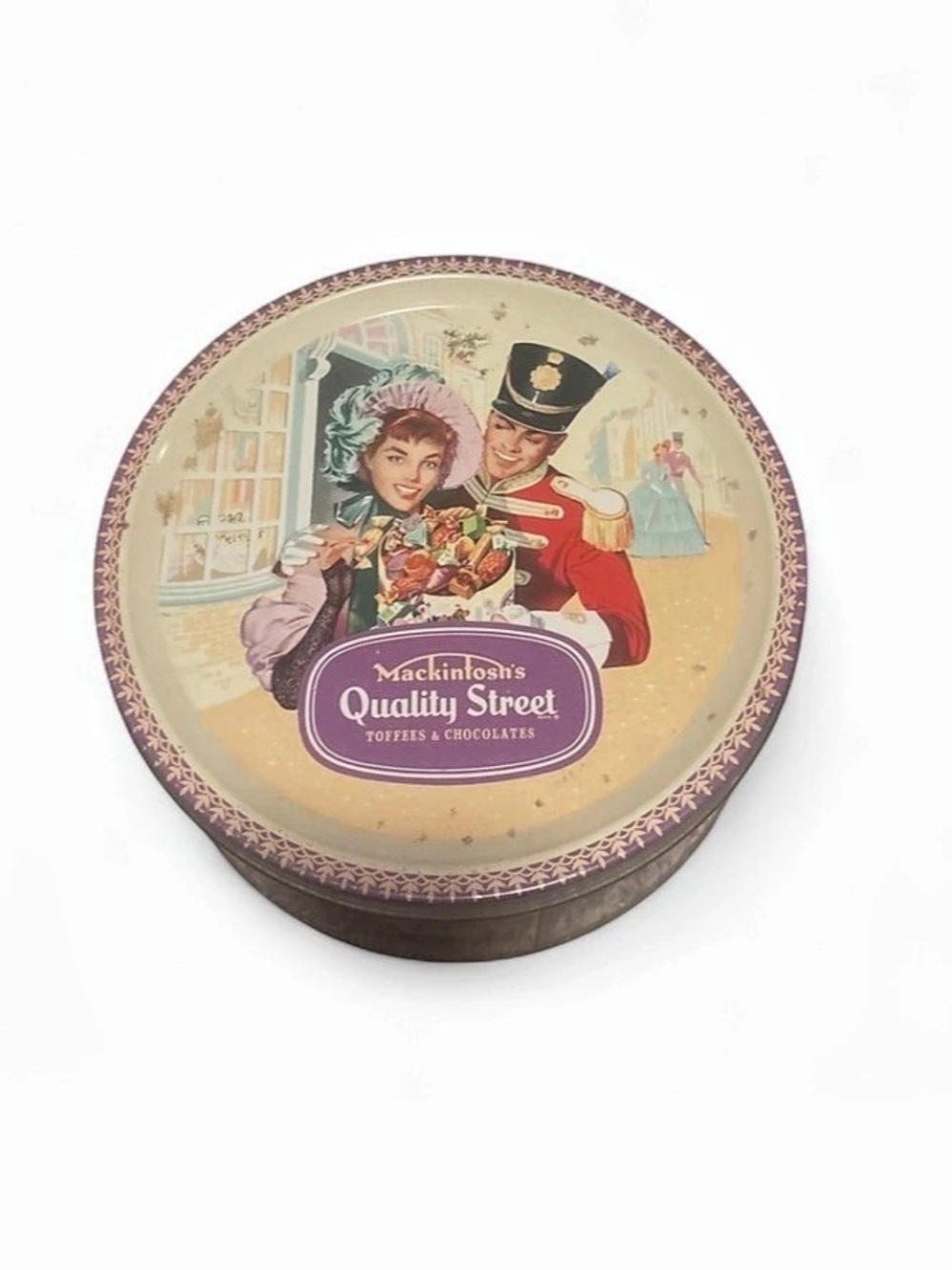 Mackintosh's Quality Street Toffees & Chocolates Tin Vintage Holiday Tin